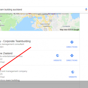 Google 3 Pack result SEO Tauranga